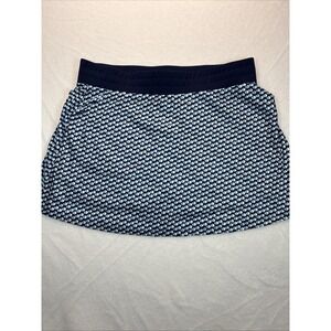 Callaway Women's Golf Skort Sz XL‎ Pockets Blue Geo Pattern Pickleball Tennis